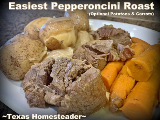 Pepperoncini ψητό, καρότα, πατάτες - μαγείρεμα απλά γεύματα όπως η γιαγιά. #Texashomesteader
